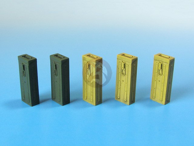 Eureka XXL 1/35 Metal 7.5cm Tank Ammo Boxes StuG III Panzer III-IV (5 pcs) E-004