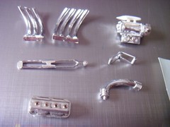 Vintage 1/25 scale the undertaker dragster aurora kit 570-200 parts lot decals