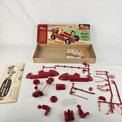Vintage Monogram Midget Racer Scale Plastic Model Kit