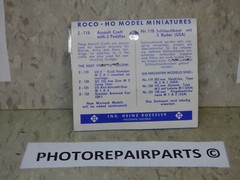 Roco Minitanks (NEW) 1/87 WWII US Rubber Assault Craft W/2 Paddles Lot #493Y©