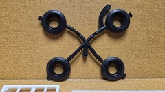 1965 Chevy Pickup WHEELS & WHITEWALL TIRES 1/25 scale Revell NEW Model PARTS