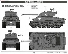 Tamiya 1/48 M4A3E8 Sherman Easy Eight WWII U.S. Tank Model Kit