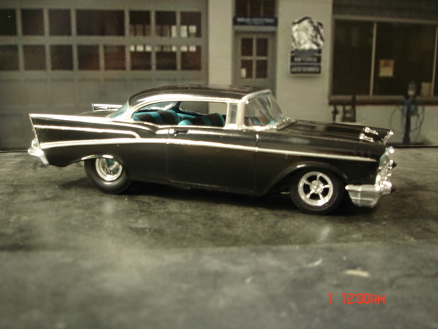 AMT 1/25 57 Chevy Exhaust Deleted Resin Cast Pro Street Chassis