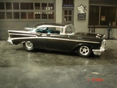 AMT 1/25 57 Chevy Exhaust Deleted Resin Cast Pro Street Chassis