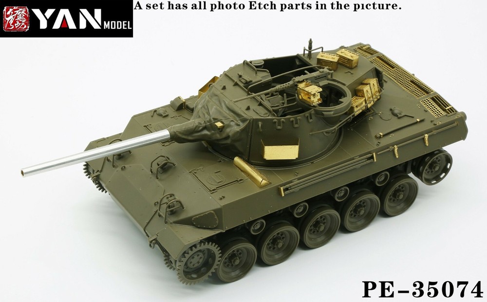 1/35 US M18 Hellcat Destroyer Tank Photo-etched Super Detail-up for Tamiya 35376