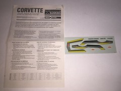 1979 Monogram 1016 Corvette SnapTite 1/32 Scale Model with Decals & Instructions