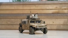 Hand Painted 1/35 Scale US Army Hummer M1151 Jeep Desert Color Plastic Model