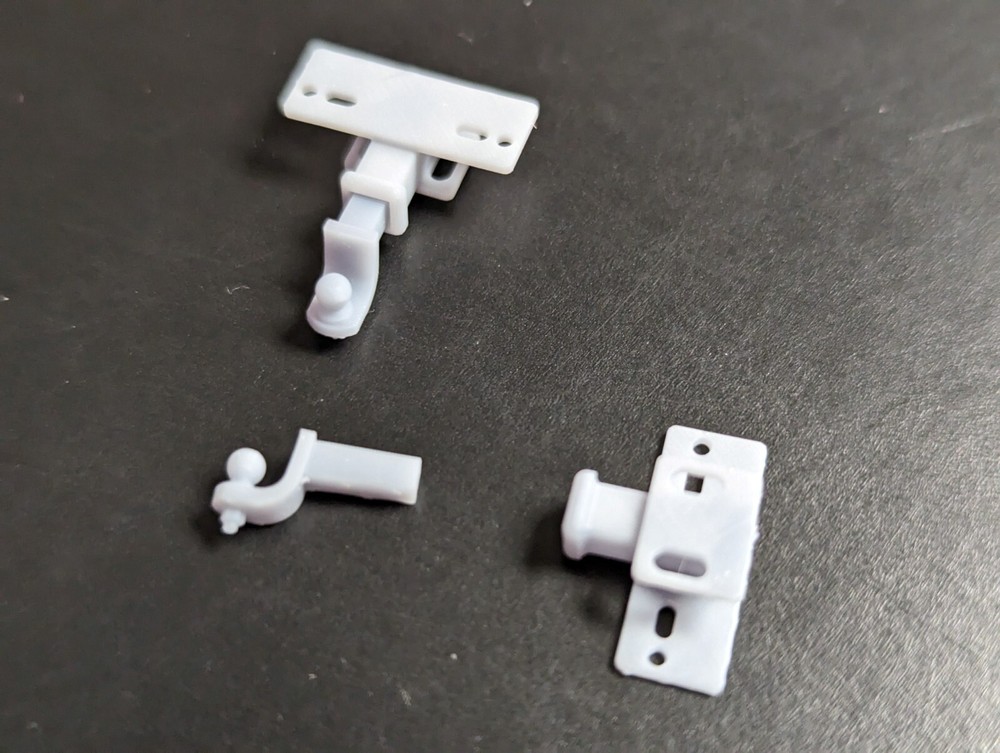 1/24 or 1/25 Trailer Hitch and 2 style Ball receivers 3d 4 sets