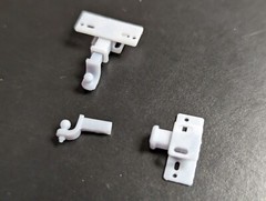 1/24 or 1/25 Trailer Hitch and 2 style Ball receivers 3d 4 sets
