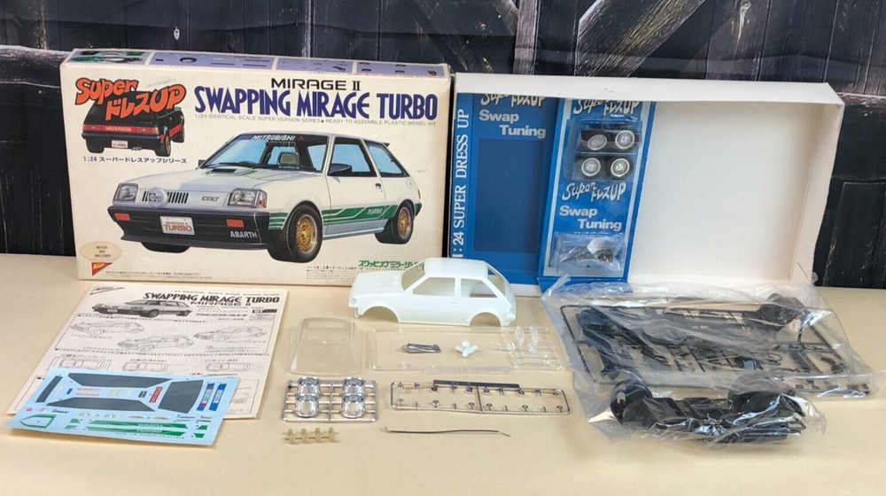 OPEN BOX Nichimo Japan 1:24 Scale Model Kit SWAPPING MIRAGE II TURBO Motorized