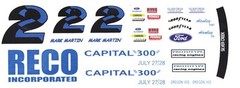 #2 Mark Martin 1987 Ford RECO 1/25th – 1/24th Scale Waterslide Decals
