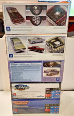 5 Model Kits ’57 Nomad ’69 Mach 1 ’65 Chevelle SS ’66 El Camino ’49 Mercury NISB