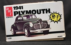 AMT Ertl 1941 Plymouth Coupe 2n1 1:25 Model Kit 6586 Sealed Bags NO INSTRUCTIONS