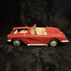 Vintage 1957 Red Chevy Corvette Convertible Model Car