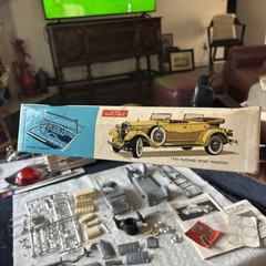 Vintage Hubley Metal Model Car Kit 1930 Packard Roadster no. 4860-500 Parts
