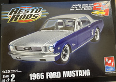 AMT/ERTL 38377 Resto Rods 66 Ford Mustang Parts Kit Chrome Alternator #321 #322