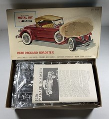 Vtg Hubley 1930 Packard Roadster Metal Model Kit 1/22 (ALL SEALED-Damaged Box)