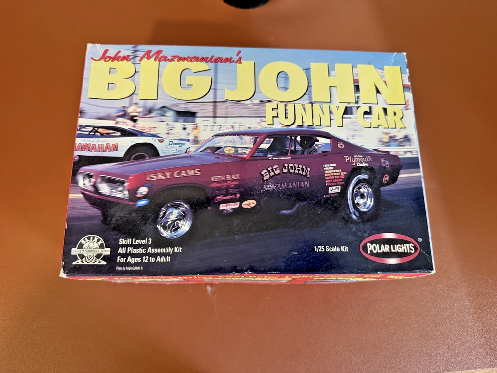 POLAR LIGHTS JOHN MAZMANIANS BIG JOHN FUNNY CAR MODEL KIT 1/25 6593