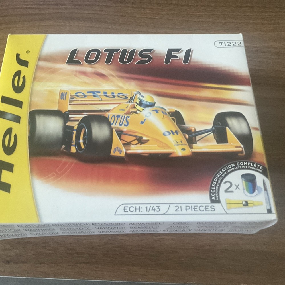 Heller Lotus Racing Car Model Kit 1/43 w/ Paint & Glue #71222 Sealed Contents