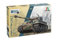 Italeri 6754 1/35 Tank Model Kit WWII German Tiger I Pz.Kpfw.VI Ausf.E Late Ver