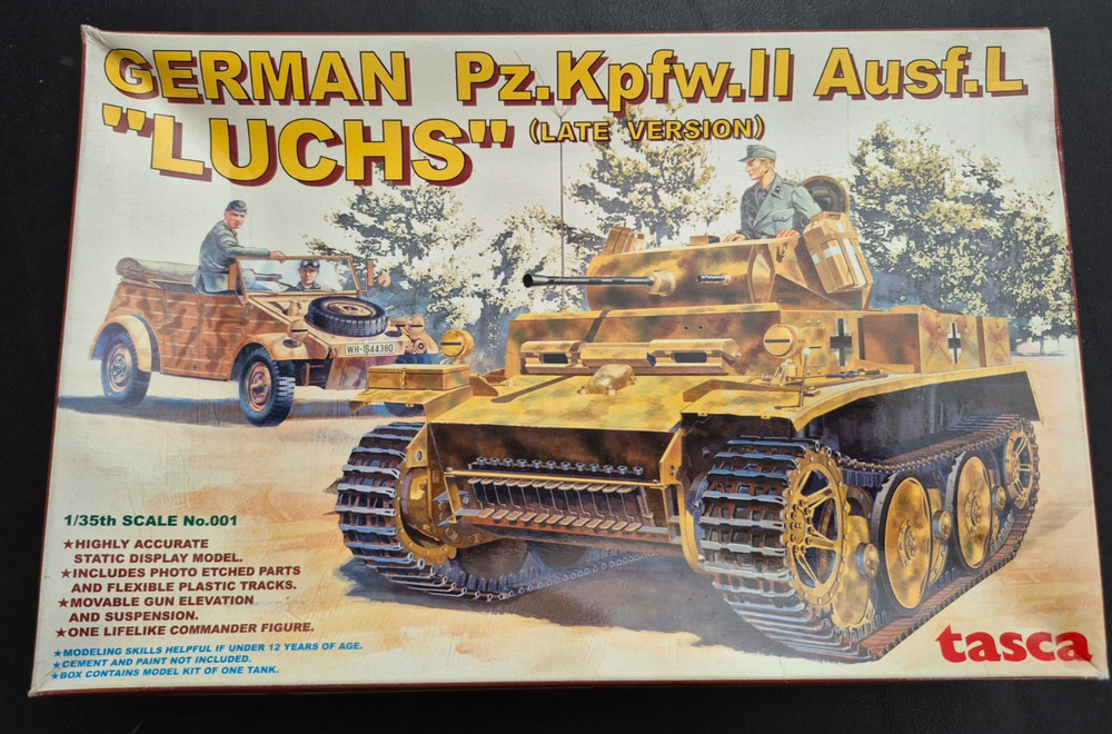 1/35 German Pz.Kpfw.II Ausf.L “LUCHS” (Late Version) by Tasca w/ 2 Detail sets