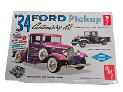 Retro Deluxe AMT ’34 Ford Pickup 3 in 1 Customizing Kit 1/25 Scale Model, Sealed
