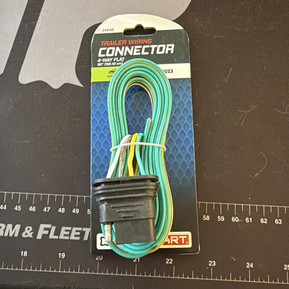 60 In., 4-Way Flat Trailer Light Wiring Connector