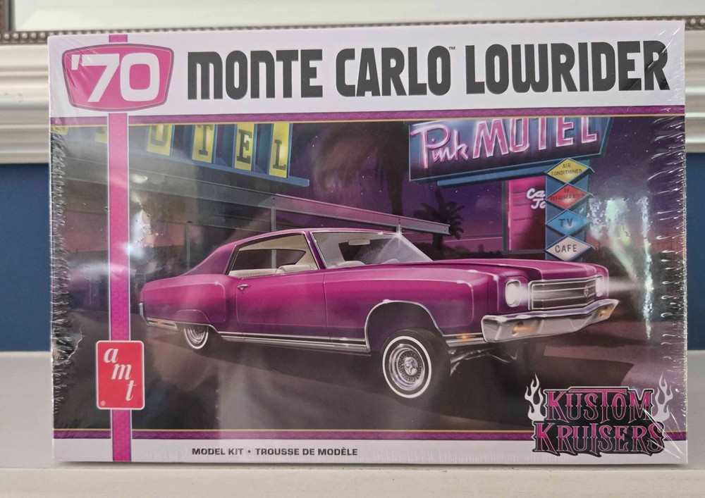 AMT 1970 Chevy Chevrolet Monte Carlo Lowrider 1:25 Scale Model Kit 1458 ~ Sealed