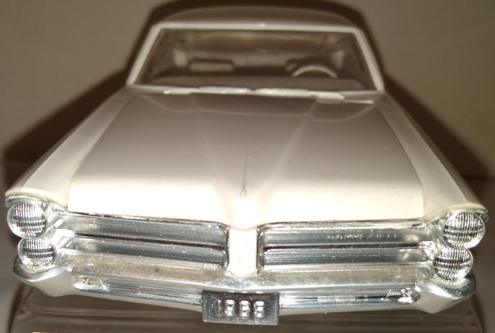 1965 AMT PONTIAC BONNEVILLE ORIGINAL ISSUE 3 IN 1 UNPAINTED BUILT UP MODEL KIT