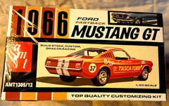 AMT Skill 2 Model Kit 1966 Ford Mustang GT Fastback 1/25 Scale – Red