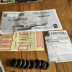 Built Model Car, STARTED AMT Skyline Kit Ford Galaxy Vintage Type Race Car