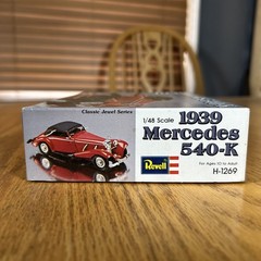 Vintage Revell 1939 Mercedes 540-K Model Kit 1/48 Scale