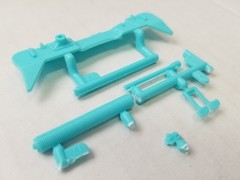 1957 Corvette FIREWALL PEDALS STEERING BOX MASTER CYL from AMT 1:25 Model Kit 57