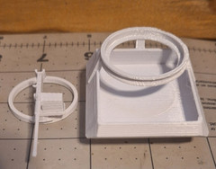 M20 Insert for M8 Greyhound American 6×6 Armored Car 3d Printed 1/32 Scale White