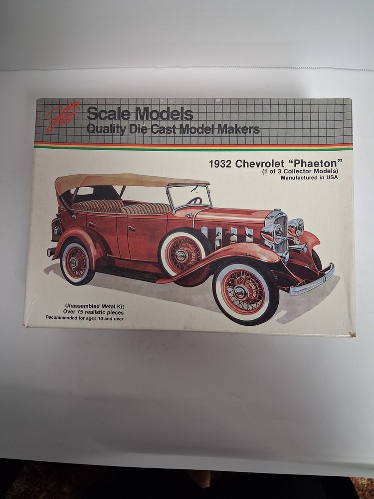 JLE Scale Models 1:20 Scale 1932 Chevrolet “Phaeton” Diecast Model Kit 4002