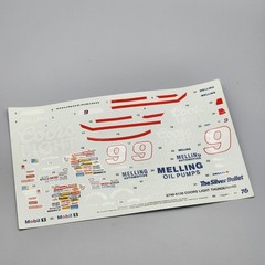 AMT/ERTL 1/25 Bill Elliott Thunderbird 6740 Parts Kitbash Decal Sheet