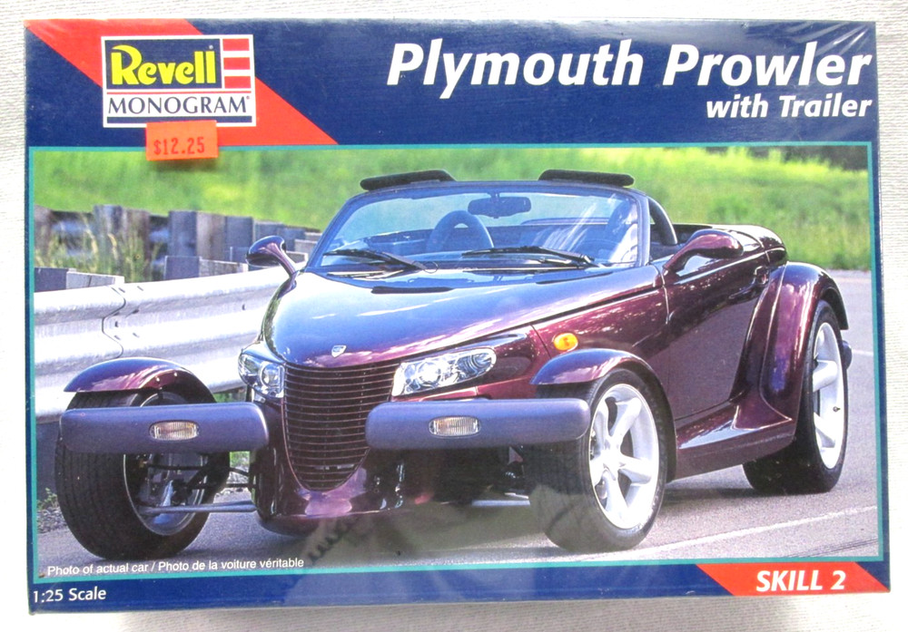 Revell Monogram #85-7631 Plymouth Prowler with trailer model kit – NOS-Sealed