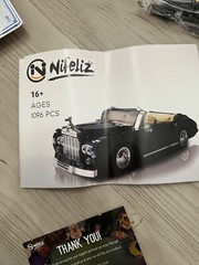 Nifeliz Retro Car ​Silver Cloud Building Set 1:14 Scale 1096 pieces