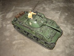 Built USA Tank w/Driver 6-3/4 inches long Well Built & Painted Excellent Cond