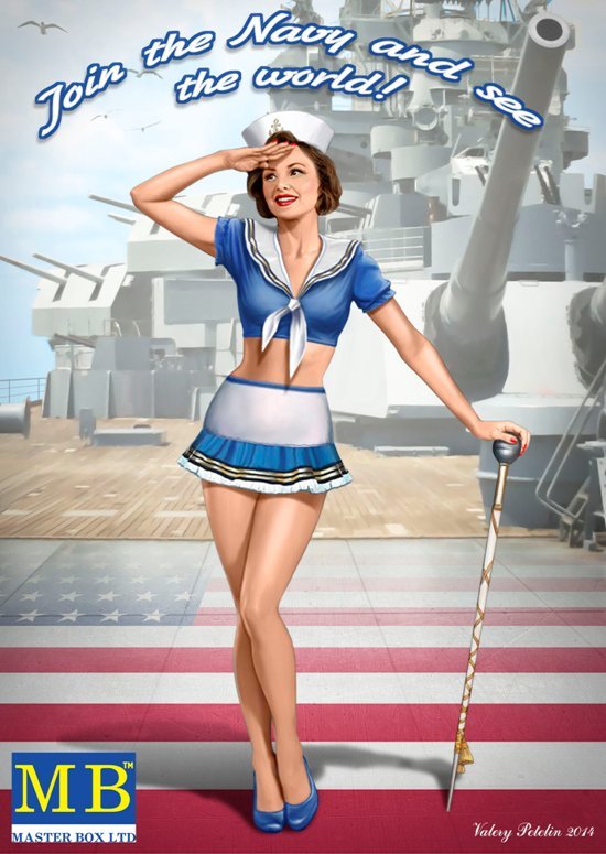 1:24 Master box 24004 – “Suzie” Join the Navy and See the World Model Kit