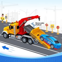 Kids Toys for 3 4 5 6 7 Years Old Boys, 15″ Large Tow Truck Toy, Friction…