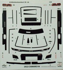 NASCAR DECAL # 8 CHEDDAR’S 2024 CHEVROLET CAMARO KYLE BUSCH 1/24 POWERSLIDE