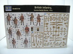 3 Master Box 1/35 scale WWI kits sealed bags in open boxes, Trench diorama