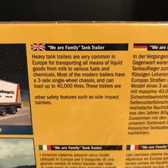 ITALERI 3911 “WE ARE FAMILY” SWISS MILK TANK TRAILER MODEL KIT-NIB-1:24 SCALE