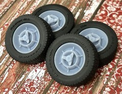 1/24 Scale: 15-inch “1966 Dodge Charger” Resin model car wheels/tires, 1/25