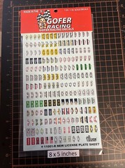 Gofer Racing 11001 x 1/24-1/25 License Plates