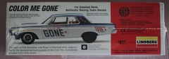 1964 Dodge 330 Color Me Gone Lindberg Model Kit NOS PERFECT!