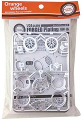 Asuka Model 1/24 Orange Wheels Forged Matte Plated Plastic Model Parts OW-16