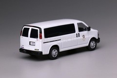 For 596 1:64 White GMC Express 3500 Police Van Diecast Display Gift Collection