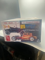AMT 1925 Model “T” Ford Two 3 In 1 Kits 1/25 Scale Model Kit #626 Factory Sealed